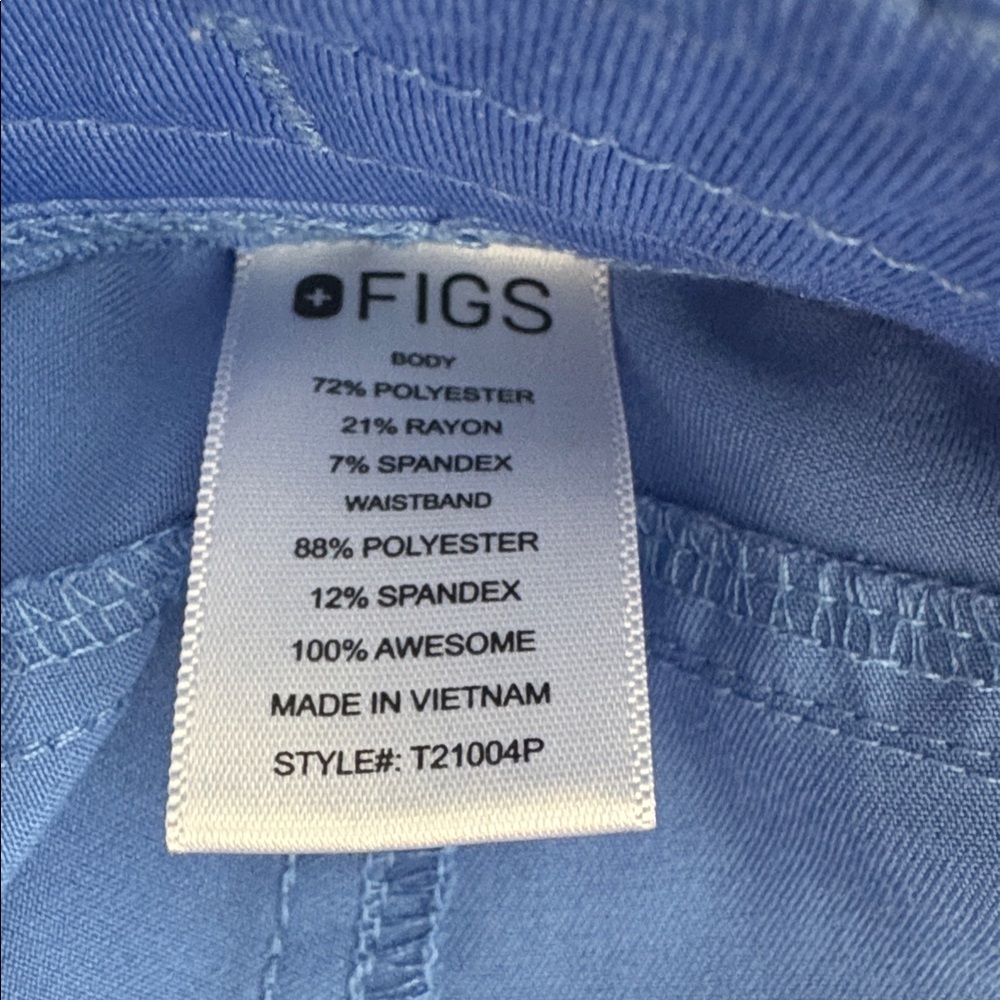 FIGS Kade Cargo Scrub Pants Ceil Blue PO 1569 Size XS/P - Picture 9 of 11